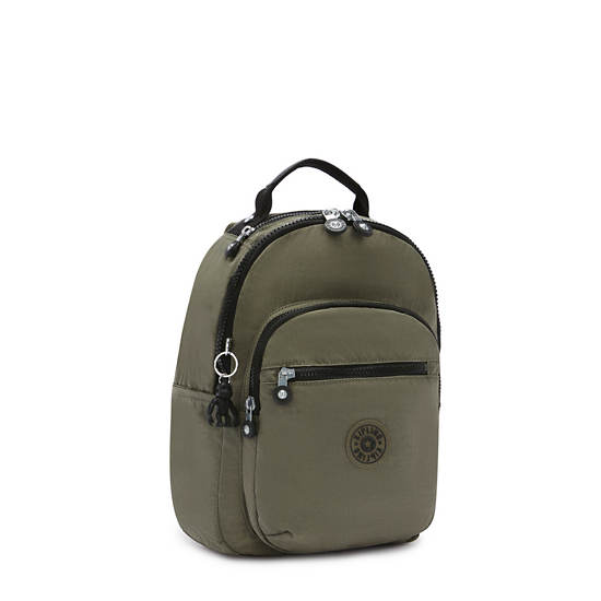 Kipling Seoul Small Klassieke Tablet Rugzak Groen | België 1356ZU